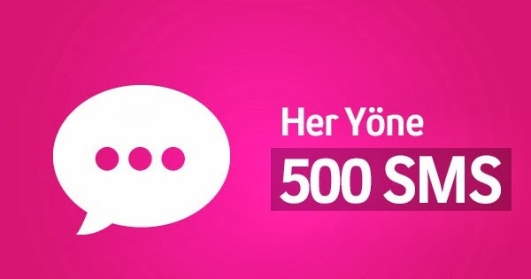 Turkcell Her Yöne 500 SMS Paketi