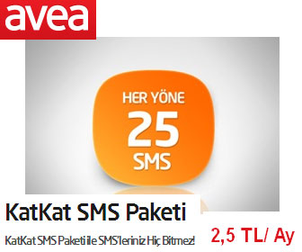 Türk Telekom Avea KatKat Sms Paketi Özellikleri