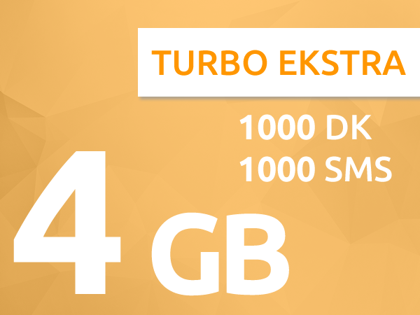 Turkcell Dört Dörtlük Paketler Turbo Ekstra 4 GB Paketi
